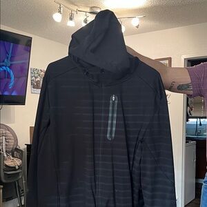 Men's Black Hooded Jacket